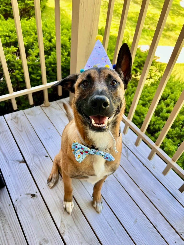 Jensen snazzied up for his birthday.